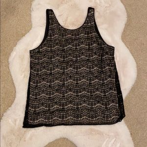 Black tank with sequins
